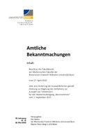 Amtl. Bek. 2018- Auswahl 2020-current